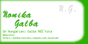 monika galba business card